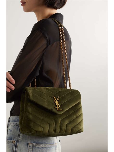 ysl suede college bag|yves Saint Laurent loulou bag.